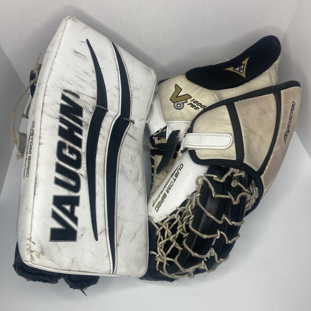 Vaughn V6 1000i PRO adult Ice Hockey Goalie Glove & Blocker Set